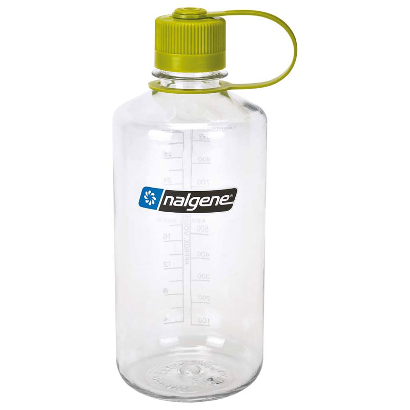 fľaša NALGENE Narrow Mouth Sustain 1.0L clear/green